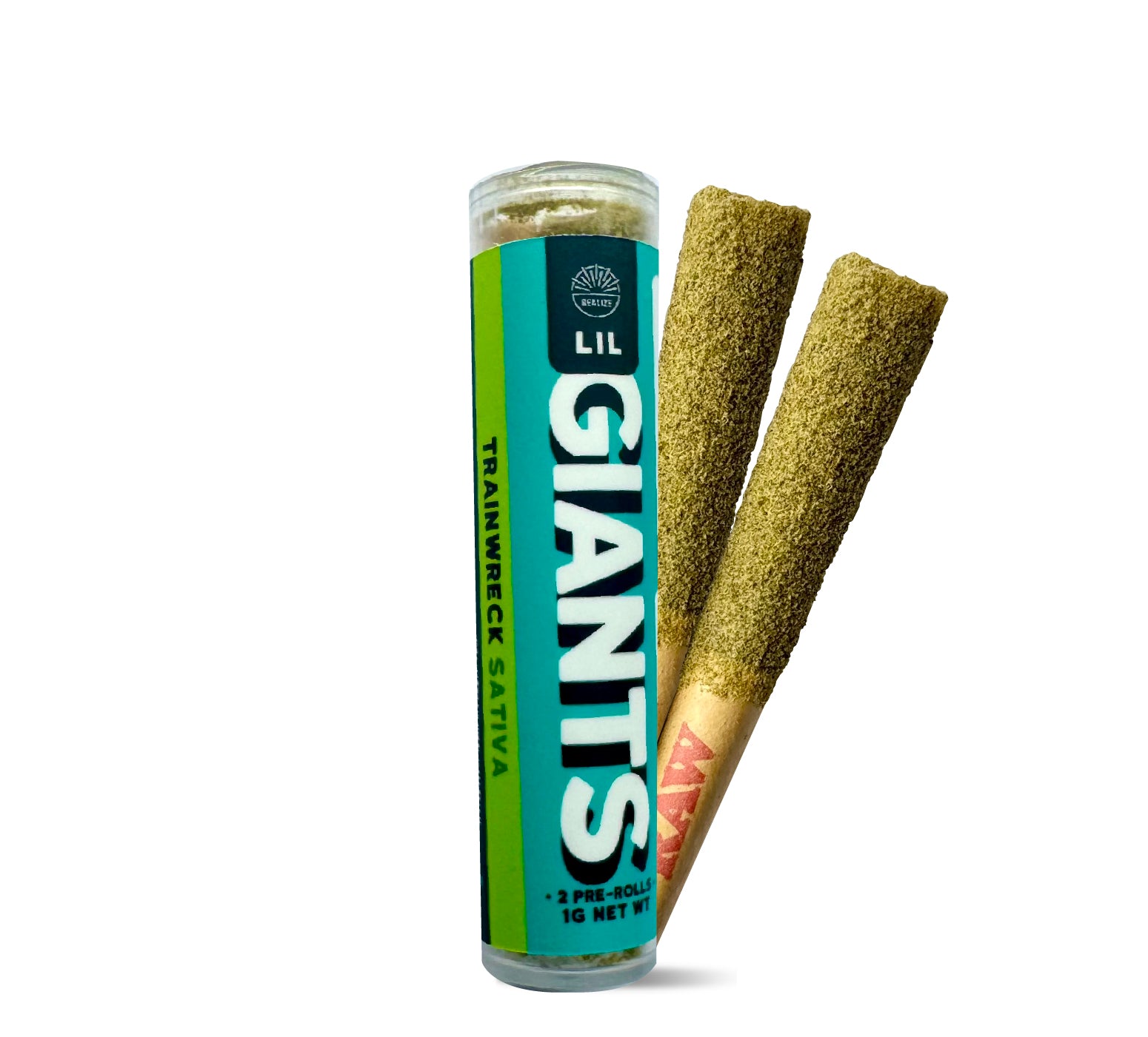 Wholesale - Realize Lil Giants Pre-rolls, Trainwreck, 0.5g x 2